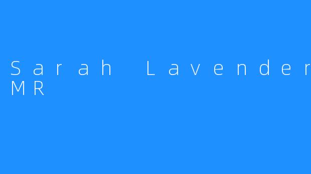 Sarah Lavender ASMR
